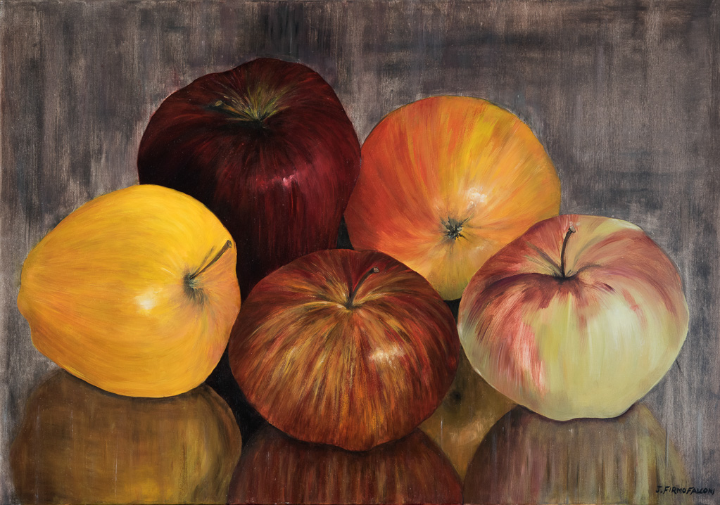Apple composition 1                                                               27x39 in.